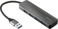 Card Reader / USB Hub Trust Halyx Aluminium 4-Port USB 3.2 