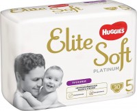 Photos - Nappies Huggies Elite Soft Platinum 5 / 30 pcs 