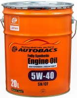 Photos - Engine Oil Autobacs Fully Synthetic 5W-40 SN/CF 20 L