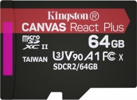 Memory Card Kingston microSDXC Canvas React Plus 64 GB