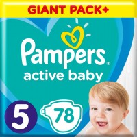Photos - Nappies Pampers Active Baby 5 / 78 pcs 
