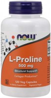Photos - Amino Acid Now L-Proline 500 mg 120 cap 
