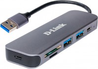 Photos - Card Reader / USB Hub D-Link DUB-1325 