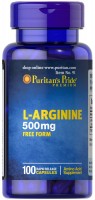 Photos - Amino Acid Puritans Pride L-Arginine 500 mg 100 cap 