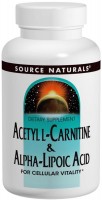 Photos - Fat Burner Source Naturals Acetyl L-Carnitine/Alpha-Lipoic Acid 650 mg 60 tab 60