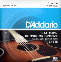 Photos - Strings DAddario Flat Top Phosphor Bronze 12-53 