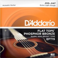 Photos - Strings DAddario Flat Top Phosphor Bronze 10-47 