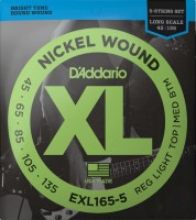 Photos - Strings DAddario XL Nickel Wound Bass 5-String 45-135 