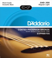 Photos - Strings DAddario EXP Coated Phosphor Bronze 5-String Bass 45-130 