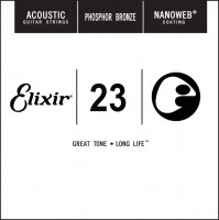 Photos - Strings Elixir Acoustic Nanoweb Phosphor Bronze Single 23 