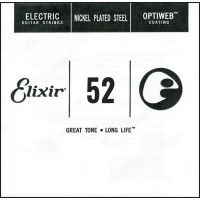 Photos - Strings Elixir Electric Optiweb Nickel Plated Steel Single 52