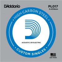 Photos - Strings DAddario Single Plain Steel 017 