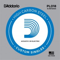 Strings DAddario Single Plain Steel 018 