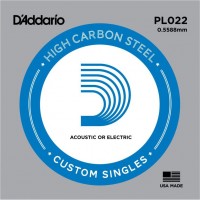 Photos - Strings DAddario Single Plain Steel 022 