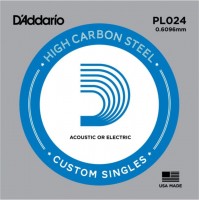 Photos - Strings DAddario Single Plain Steel 024 