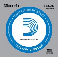 Photos - Strings DAddario Single Plain Steel 020 