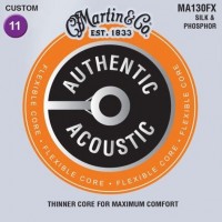 Photos - Strings Martin Authentic Acoustic Flexible Core Silk and Phosphor 11-47 