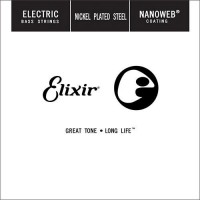 Photos - Strings Elixir Electric Bass Nanoweb Nickel Plated Steel Single 45 