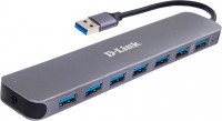 Photos - Card Reader / USB Hub D-Link DUB-1370 