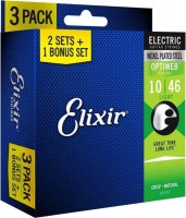 Strings Elixir Electric Optiweb Light 10-46 (3-Pack) 