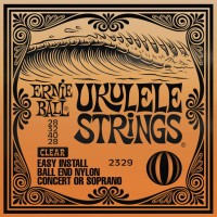 Photos - Strings Ernie Ball Ukulele Ball End Clear Nylon 28-40 
