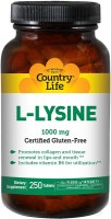 Photos - Amino Acid Country Life L-Lysine 1000 mg 100 tab 