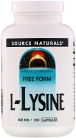 Photos - Amino Acid Source Naturals L-Lysine 500 mg 250 tab 