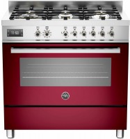 Photos - Cooker Bertazzoni PRO906 MFESVIT burgundy