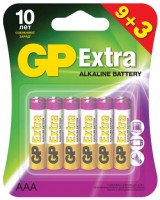 Photos - Battery GP Extra Alkaline  12xAAA (9+3)