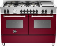 Photos - Cooker Bertazzoni MAS1206 GMFEDVIT burgundy