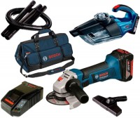 Photos - Power Tool Combo Kit Bosch GWS 18-125 LI + GAS 18V-1 Professional 060193A3BP 