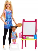 Photos - Doll Barbie Art Teacher Playset with Blonde Doll GJM29 