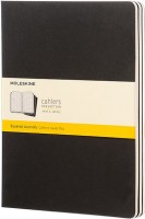 Notebook Moleskine Set of 3 Squared Cahier Journals XLarge Black 