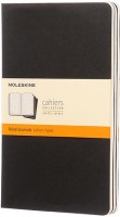 Notebook Moleskine Set of 3 Ruled Cahier Journals Large Black 