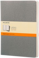 Photos - Notebook Moleskine Set of 3 Ruled Cahier Journals XLarge Grey 