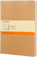 Notebook Moleskine Set of 3 Ruled Cahier Journals XLarge Beige 