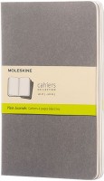 Photos - Notebook Moleskine Set of 3 Plain Cahier Journals Large Grey 
