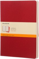 Photos - Notebook Moleskine Set of 3 Ruled Cahier Journals XLarge Red 