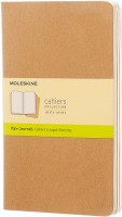Photos - Notebook Moleskine Set of 3 Plain Cahier Journals Large Beige 