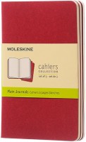 Notebook Moleskine Set of 3 Plain Cahier Journals Pocket Vinous 