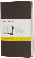 Photos - Notebook Moleskine Set of 3 Squared Cahier Journals Pocket Dark Brown 