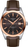 Photos - Wrist Watch TISSOT Gentleman Powermatic 80 Silicium Solid 18k Gold Bezel T927.407.46.291.00 