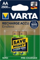 Photos - Battery Varta Rechargeable Accu Endless 2xAA 2500 mAh 