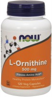 Photos - Amino Acid Now L-Ornithine 500 mg 120 cap 