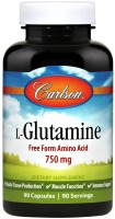 Photos - Amino Acid Carlson Labs L-Glutamine 750 mg 90 cap 