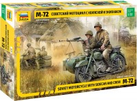 Photos - Model Building Kit Zvezda Soviet Motorcycle M-72 and Sidecar and Crew (1:35) 