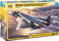 Photos - Model Building Kit Zvezda Russian Fifth Generation Fighter SU-57 (1:72) 