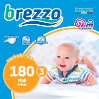 Photos - Nappies Brezzo Diapers 3 / 180 pcs 