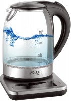 Photos - Electric Kettle Adler AD 1293 2200 W 1.7 L  stainless steel