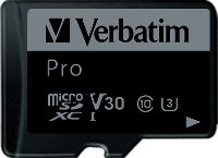 Photos - Memory Card Verbatim Pro U3 microSD 16 GB